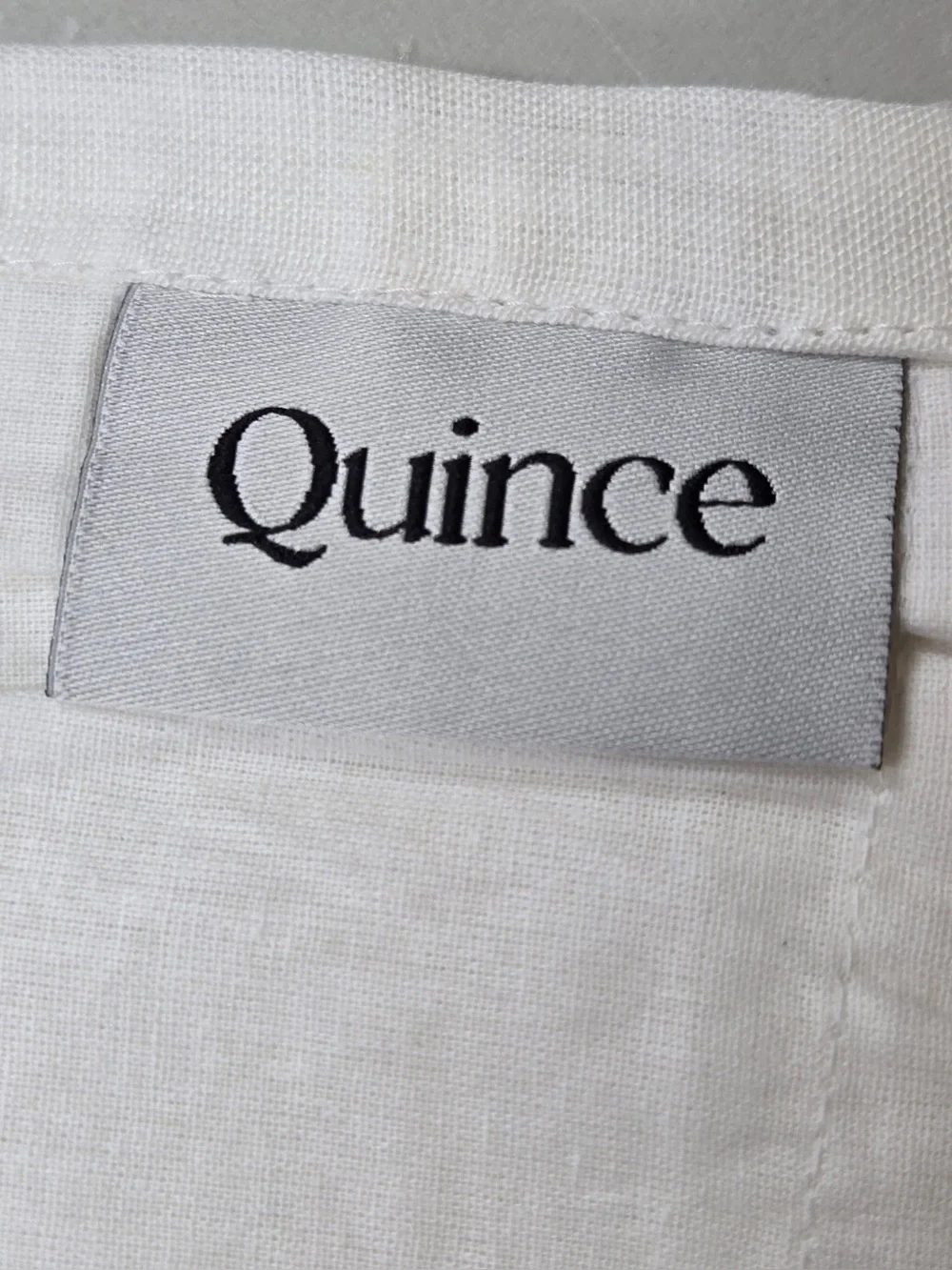 NWT QUINCE Set Of 2 48x108 European Linen Curtains White 0354